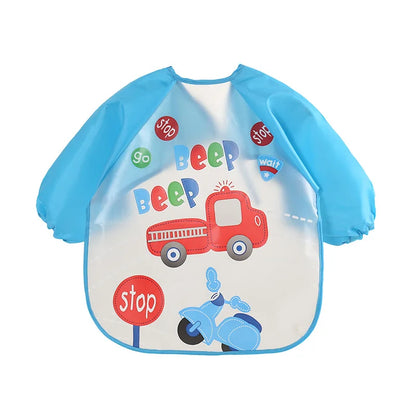 Bavoir Manche Longue Waterproof en EVA pour Bébé – Tablier de Repas Anti-Taches – Ultra Léger &amp; Facile à Nettoyer™
