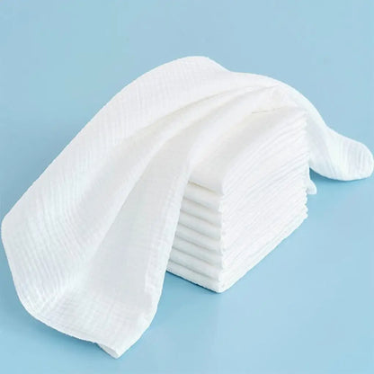 🍼🧼 Lot de 10 Couches en Gaze Bébé – 100% Coton – Réutilisables &amp; Lavables – 43x45cm – Ultra Douces &amp; Respirantes™