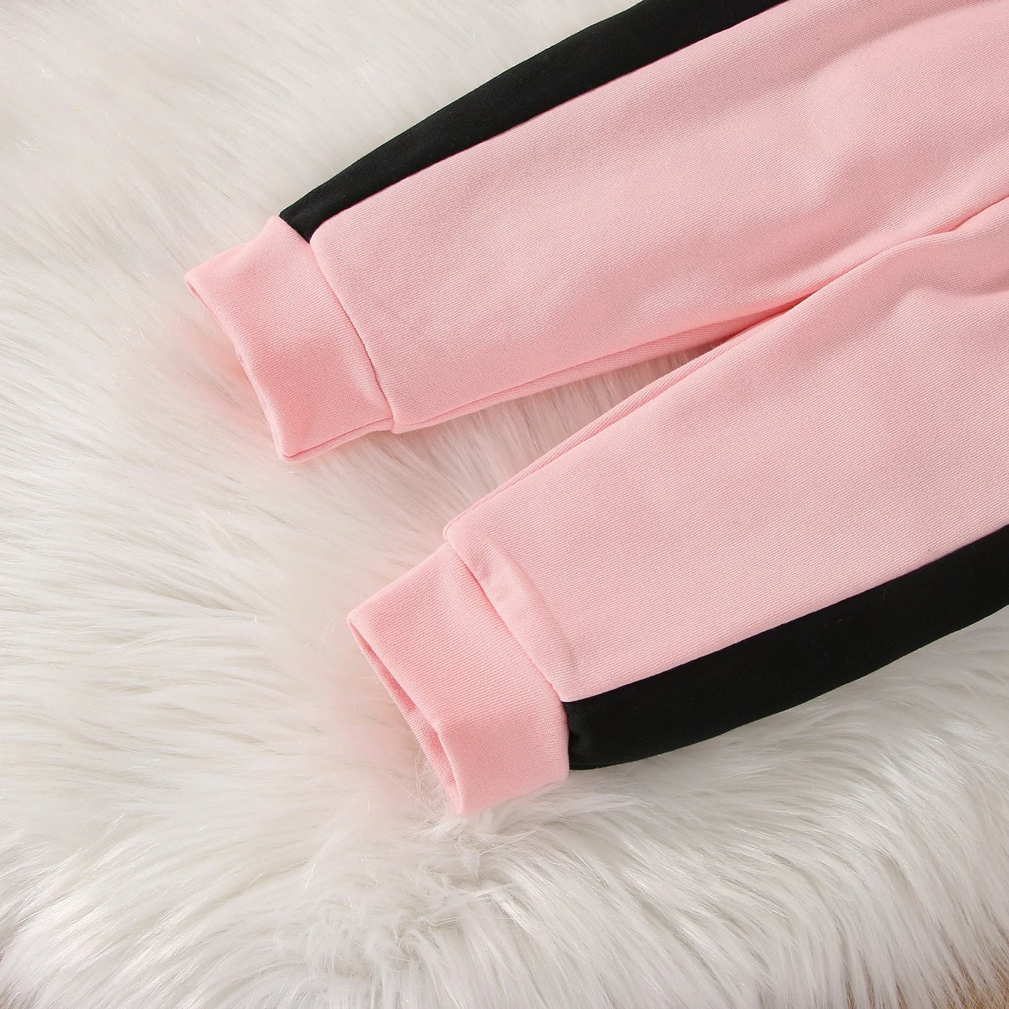 Ensemble Automne 2 Pièces Bébé Fille – Hoodie à Lettres avec Nœud + Pantalon – Tenue Sportive Confort 1-3 Ans™