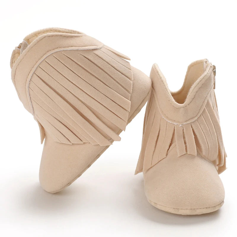 👢❄️ Bottes Bébé Mode à Franges – Chaudes &amp; Antidérapantes – 0 à 18 Mois – Fille &amp; Garçon™