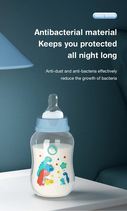 🍼 Lot de 3 Biberons Dr.Isla – 150/240ml – Large Goulot – Sans BPA – Tétine Débit Moyen – Motifs Bébé™