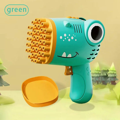 🦖 Pistolet à Bulles Dinosaure 40 Trous – Jouet à Bulles Électrique pour Enfants™ - Planète bébé