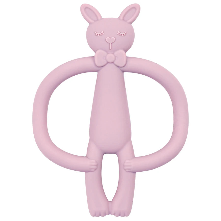 🦷🎁 Anneau de Dentition en Silicone – Cadeau Bébé – Jouet à Mâcher Durable et Sûr pour Nouveau-né™