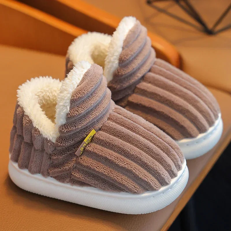 Chaussons Douillets "Pattes de Bonheur" – Doublure Peluche &amp; Semelle Sécurité