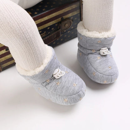 🧣❄️ Bottillons d’Hiver Bébé – Coton Chaud &amp; Semelle Antidérapante – Premiers Pas – 0 à 18 Mois™