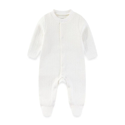 🧸❄️ Combinaison Bébé Chaude à Manches Longues – Automne &amp; Hiver – 100% Coton Uni™ - Planète bébé
