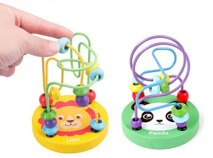 🧠 Jouet Éducatif Montessori – Labyrinthe de Perles en Bois – Apprentissage Mathématique Précoce™ - Planète bébé
