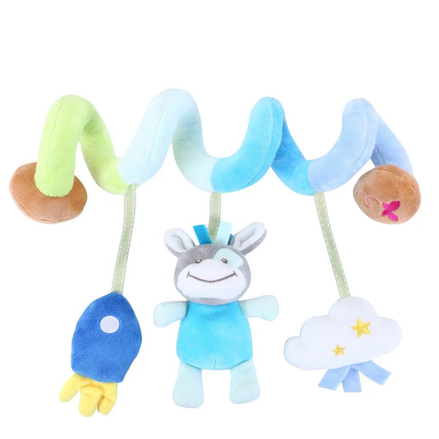 🚗🧸 Jouet de Voiture pour Bébé – Miroir, Grelot, Bruit de Papier &amp; Poignée Squeaky – Jouet d’Éveil pour Siège Auto ou Poussette™ - Planète bébé