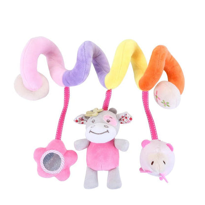 🚗🧸 Jouet de Voiture pour Bébé – Miroir, Grelot, Bruit de Papier &amp; Poignée Squeaky – Jouet d’Éveil pour Siège Auto ou Poussette™ - Planète bébé