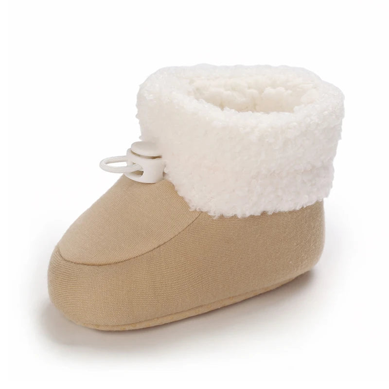 🧣❄️ Bottillons d’Hiver Bébé – Coton Chaud &amp; Semelle Antidérapante – Premiers Pas – 0 à 18 Mois™