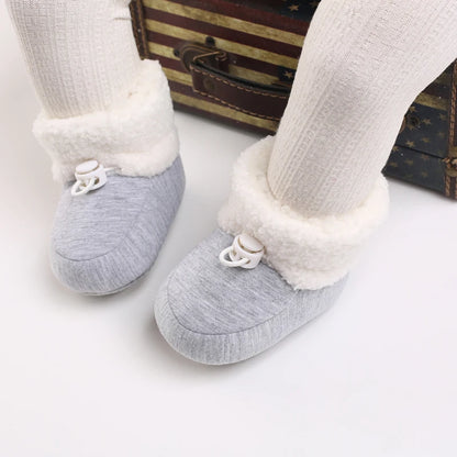 🧣❄️ Bottillons d’Hiver Bébé – Coton Chaud &amp; Semelle Antidérapante – Premiers Pas – 0 à 18 Mois™