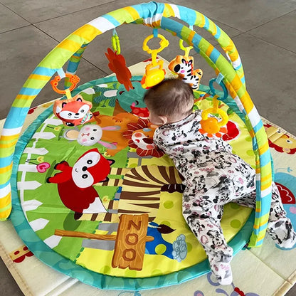 Tapis d’Éveil Bébé avec Arche &amp; Jouets Détachables – Développement Sensoriel™