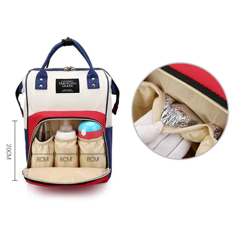 🎒👶 Sac à Langer Maman en Toile – Grande Capacité &amp; Isolation Thermique – Sac à Dos de Voyage Multifonctionnel™ - Planète bébé