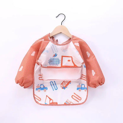 Bavoir Manche Longue Waterproof en EVA pour Bébé – Tablier de Repas Anti-Taches – Ultra Léger &amp; Facile à Nettoyer™