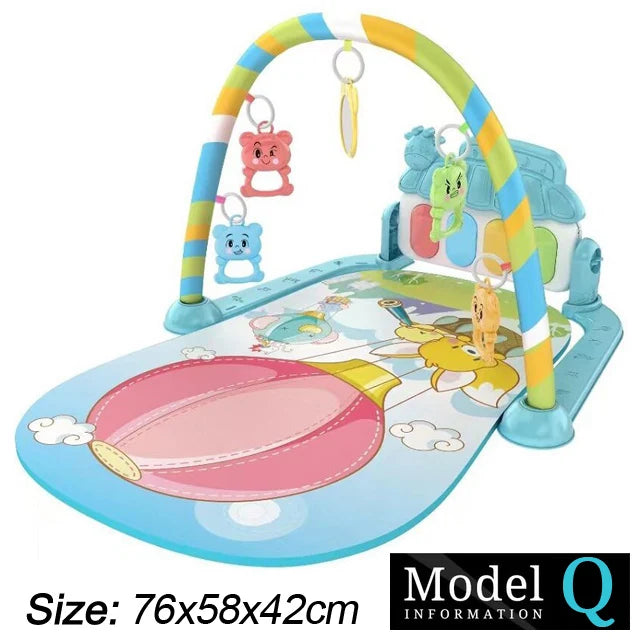 Tapis d’Éveil Musical Bébé – Gym d’Activité avec Piano