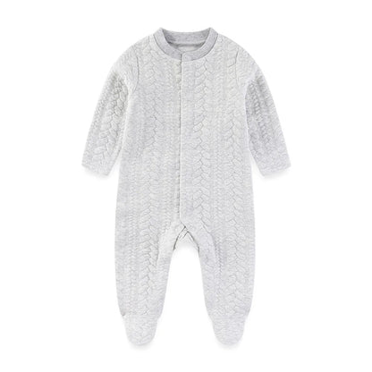 🧸❄️ Combinaison Bébé Chaude à Manches Longues – Automne &amp; Hiver – 100% Coton Uni™ - Planète bébé
