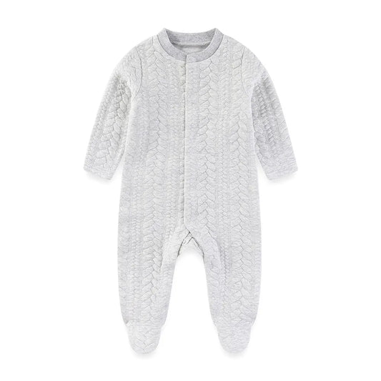 🧸❄️ Combinaison Bébé Chaude à Manches Longues – Automne &amp; Hiver – 100% Coton Uni™ - Planète bébé
