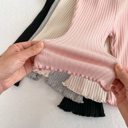 Pantalon Bébé Slim en Coton – Taille Élastique Confortable – Coupe Bootcut Unisexe 1-3 Ans™