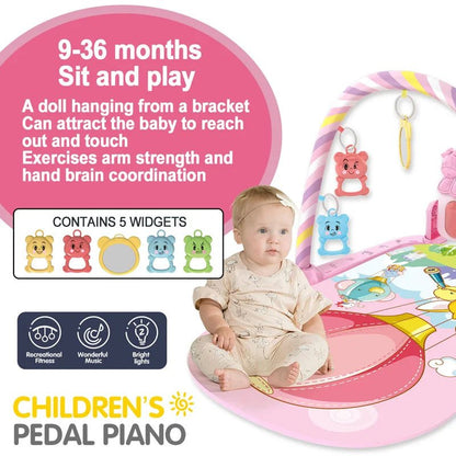 Tapis d’Éveil Musical Bébé – Gym d’Activité avec Piano - Planète bébé