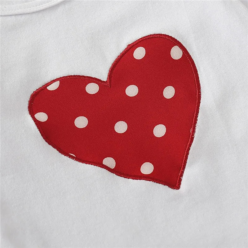 🎀 Ensemble 3 Pièces Bébé Fille – Romper Cœur ❤️ + Pantalon + Bandeau – 0 à 18 Mois™ - Planète bébé