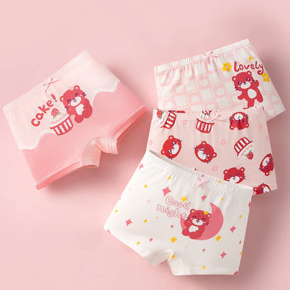 Lot de 4 Culottes Fille en Coton Ultra Doux ™