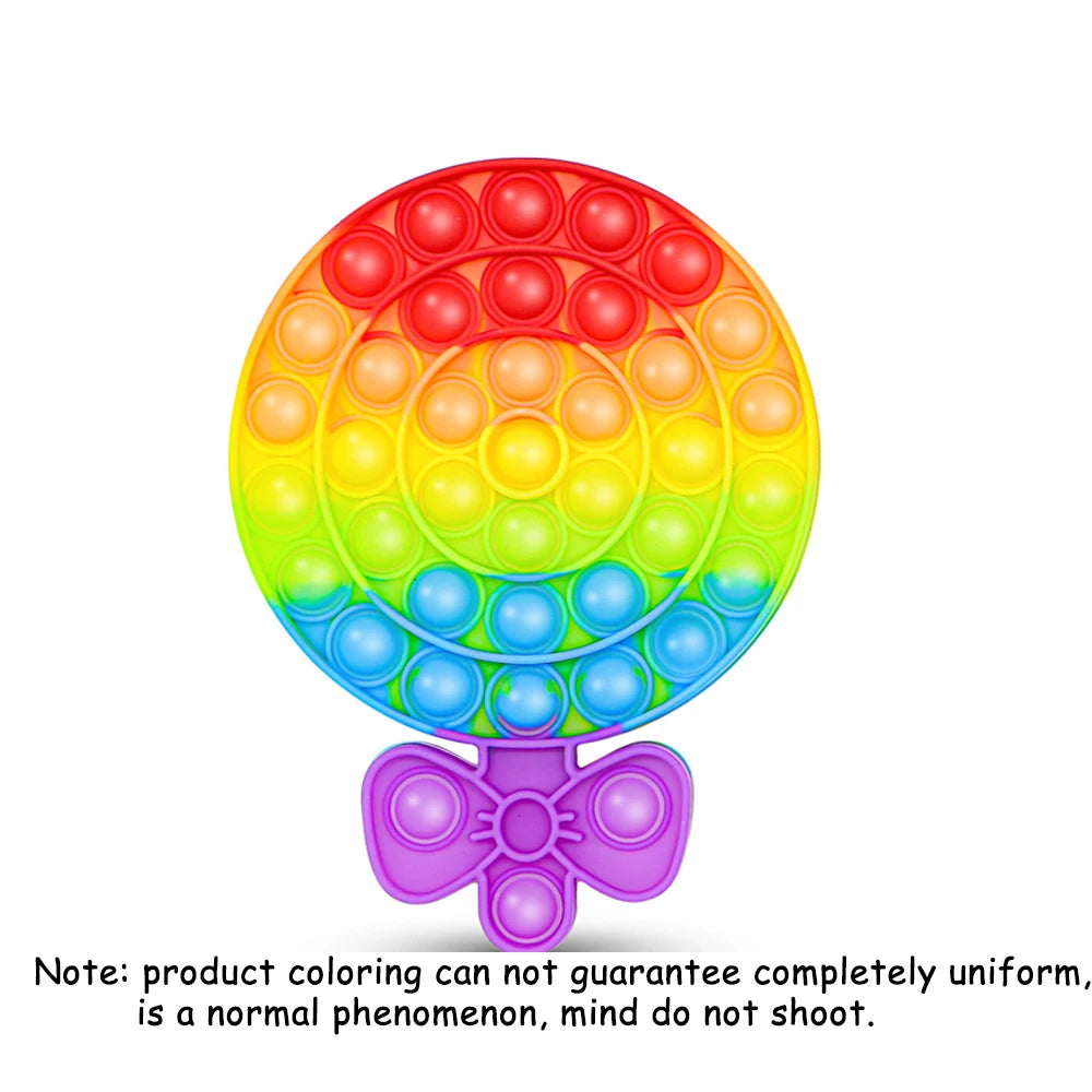 Fidget en Silicone Arc-en-Ciel