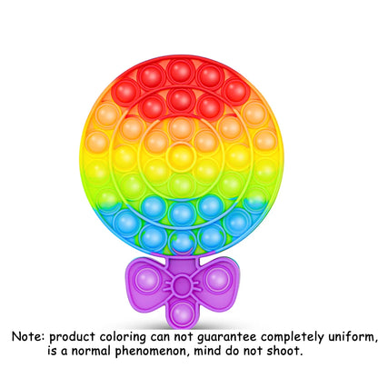 Fidget en Silicone Arc-en-Ciel