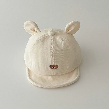 🧢 Casquette Bébé "Petit Ours" – Avec Oreilles – Coton Respirant – Protection Soleil – Look Kawaii &amp; Confort Assuré™ - Planète bébé