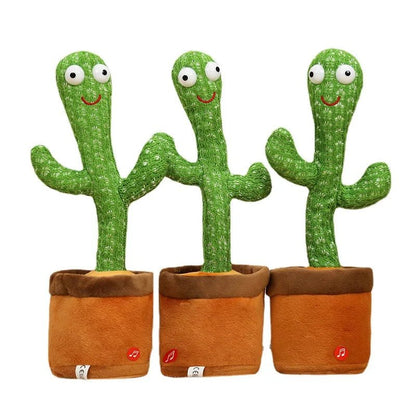 Cactus Dansant Électrique en Peluche – Jouet Musical Interactif qui Parle et Répète – Jouet Éducatif Enfant™ - Planète bébé