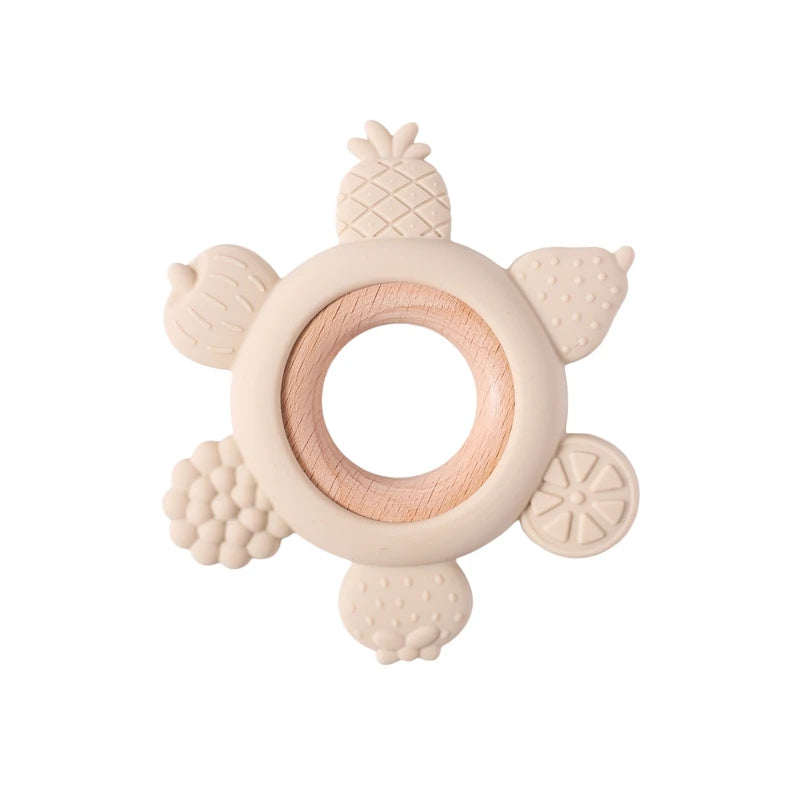 🦁👶 Anneau de Dentition en Silicone – Forme Animale Ludique – Apaisant &amp; Sensoriel™ - Planète bébé