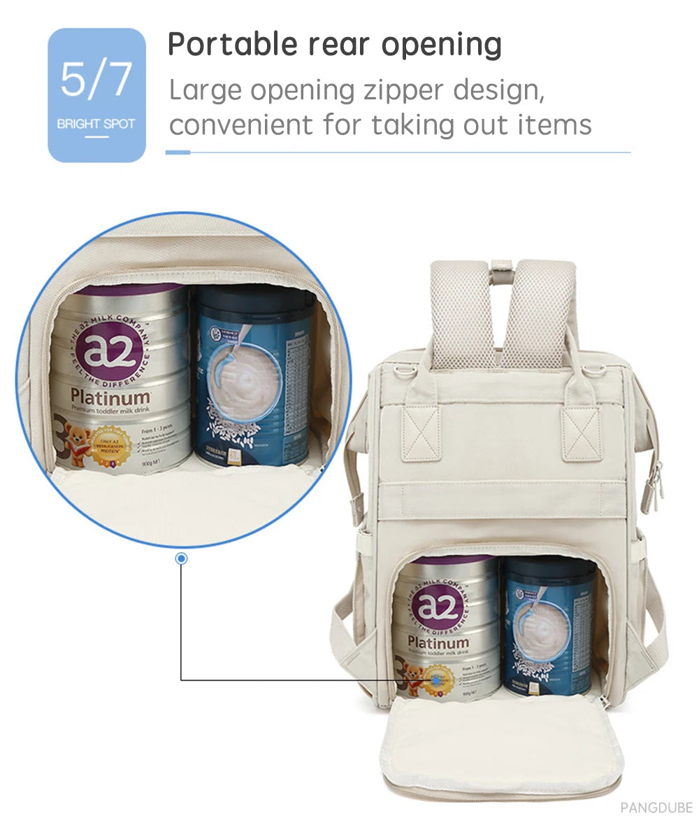 🎒 Sac à Langer PANGDUBE – Sac à Dos Maternité Étanche avec Crochets Poussette™
