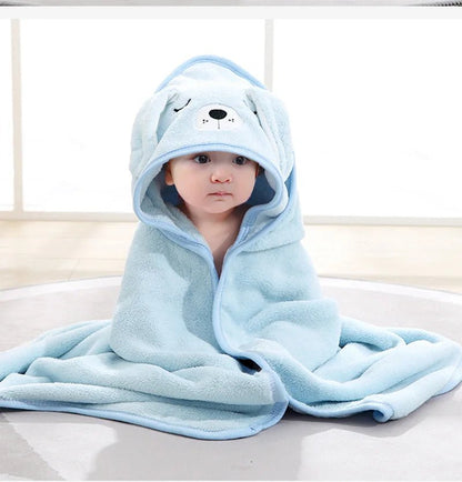 🐻🛁 Cape de Bain Bébé à Capuche – Motif Animal – Ultra Douce &amp; Chaude™ - Planète bébé