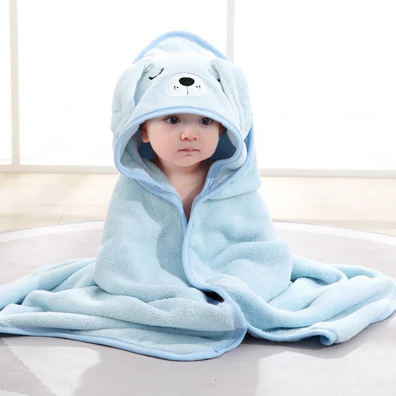 🐻🛁 Cape de Bain Bébé à Capuche – Motif Animal – Ultra Douce &amp; Chaude™ - Planète bébé
