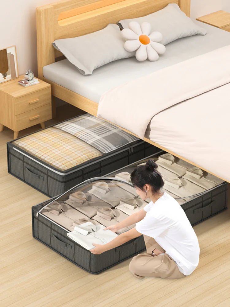 🧺 Sac de Rangement Pliable Grande Capacité – Pour Vêtements, Couettes et Plus™ - Planète bébé