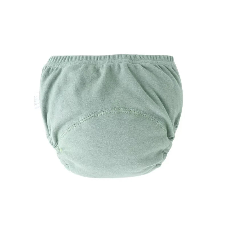 4PCS Pure Plain Solid Color Soft Baby Boys Girls Toddler Training Pants Toilet Pee Potty Learning Underwear Cotton Diaper™ - Planète bébé