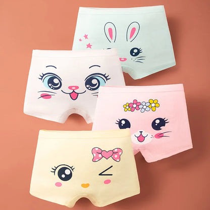 Lot de 4 Culottes Fille en Coton Ultra Doux ™