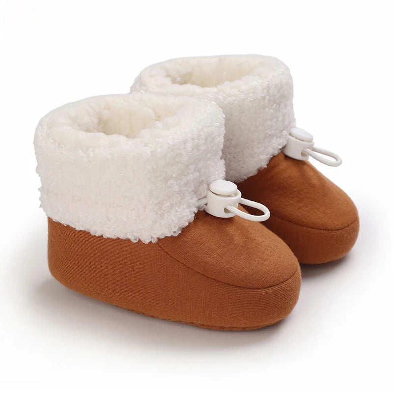 🧣❄️ Bottillons d’Hiver Bébé – Coton Chaud &amp; Semelle Antidérapante – Premiers Pas – 0 à 18 Mois™