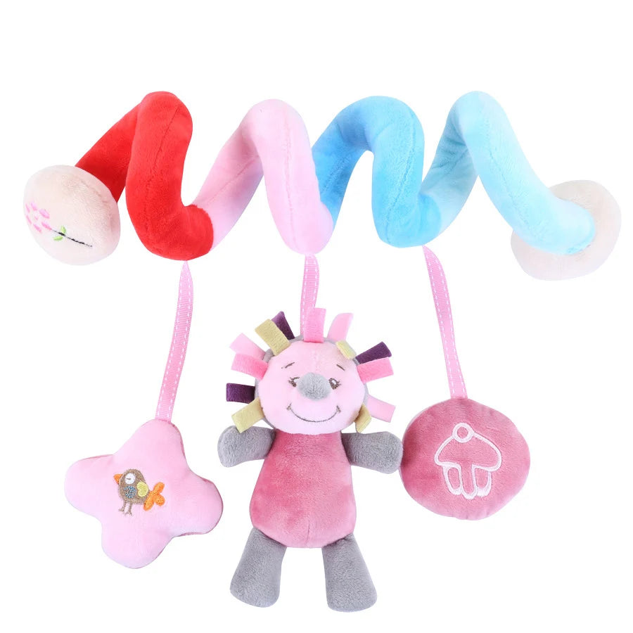 🚗🧸 Jouet de Voiture pour Bébé – Miroir, Grelot, Bruit de Papier &amp; Poignée Squeaky – Jouet d’Éveil pour Siège Auto ou Poussette™