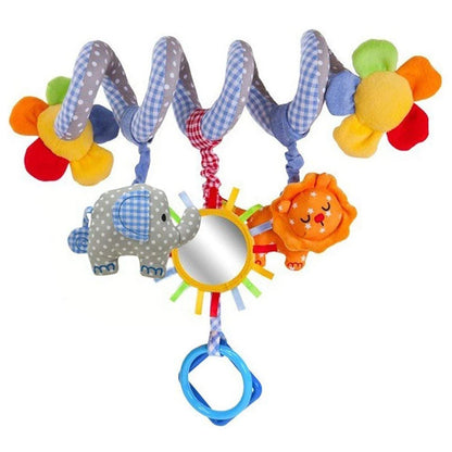 🚗🧸 Jouet de Voiture pour Bébé – Miroir, Grelot, Bruit de Papier &amp; Poignée Squeaky – Jouet d’Éveil pour Siège Auto ou Poussette™