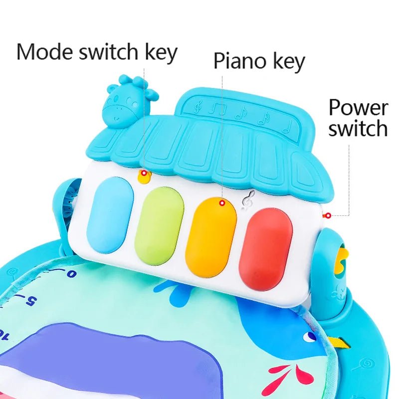 Tapis d’Éveil Musical Bébé – Gym d’Activité avec Piano - Planète bébé
