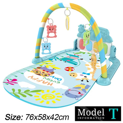 Tapis d’Éveil Musical Bébé – Gym d’Activité avec Piano