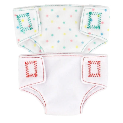 Lot de 2 Couches &amp; Sous - vêtements pour Poupées - Planète bébé