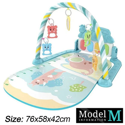 Tapis d’Éveil Musical Bébé – Gym d’Activité avec Piano