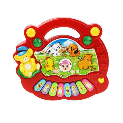 Jouet Musical Bébé avec Sons d’Animaux – Piano Éducatif Lumineux™