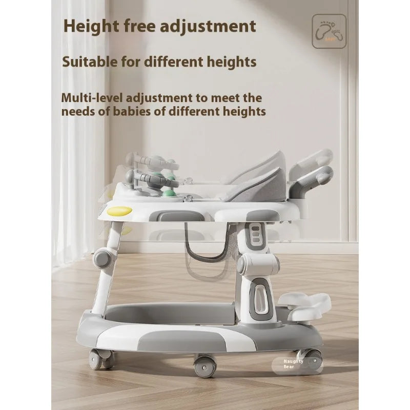 Trotteur Bébé Anti-Basculement Multifonction™ – Pliable, Stable et Parfait pour l’Apprentissage de la Marche