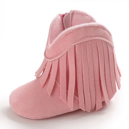 👢❄️ Bottes Bébé Mode à Franges – Chaudes &amp; Antidérapantes – 0 à 18 Mois – Fille &amp; Garçon™