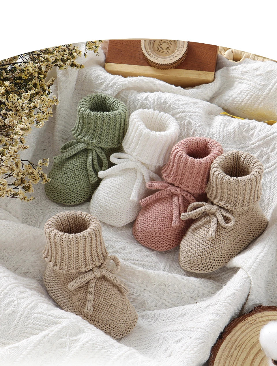 🧶 Chaussons Bébé Tricotés™
