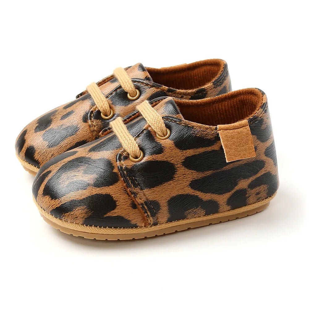 🍼 Chaussures Bébé en Cuir Rétro – Semelle Antidérapante – Meckior™ - Planète bébé