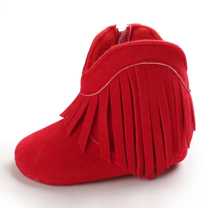 👢❄️ Bottes Bébé Mode à Franges – Chaudes &amp; Antidérapantes – 0 à 18 Mois – Fille &amp; Garçon™