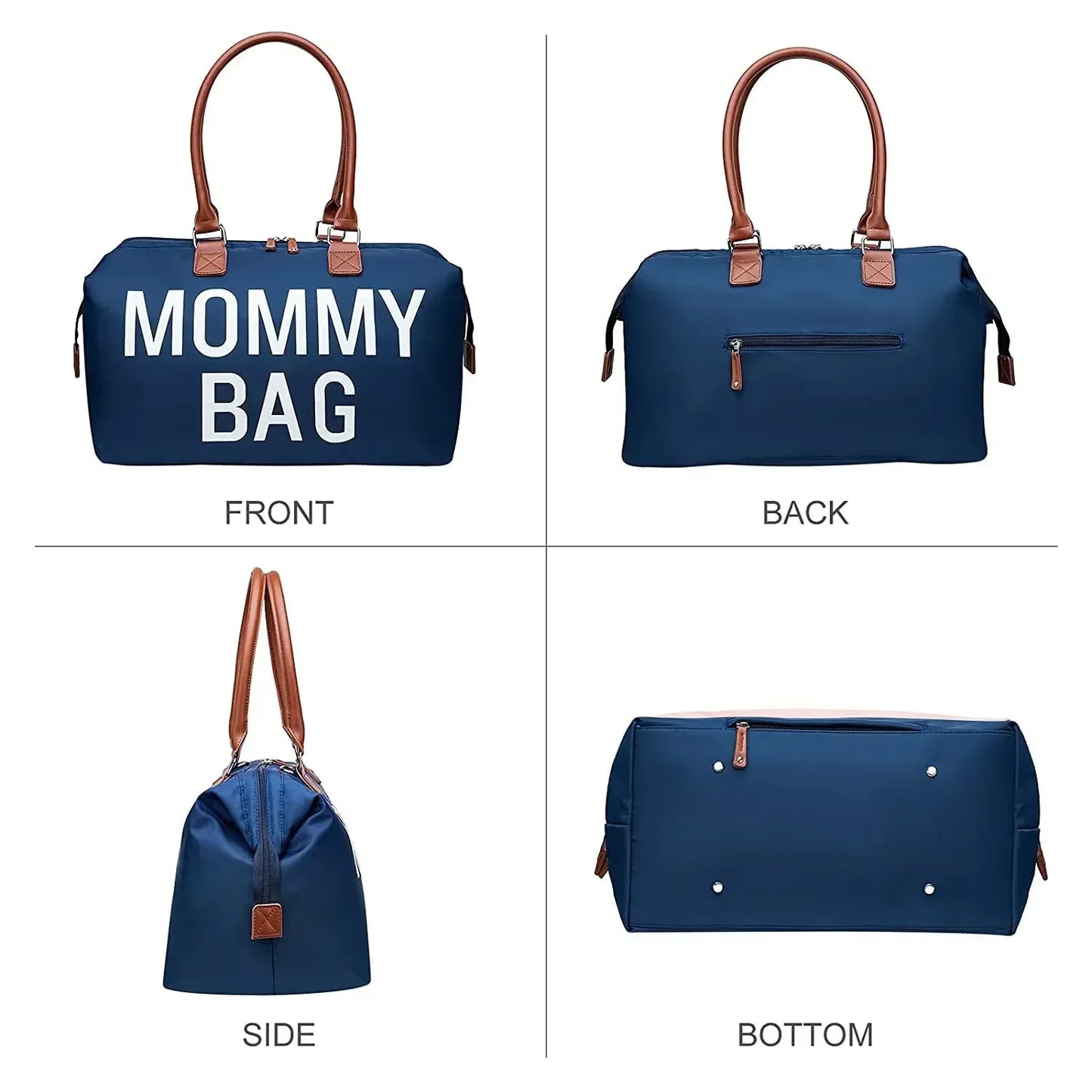 🎀 Mama Tote Bag – Grand Sac à Langer Maternité Style Hobo™ - Planète bébé